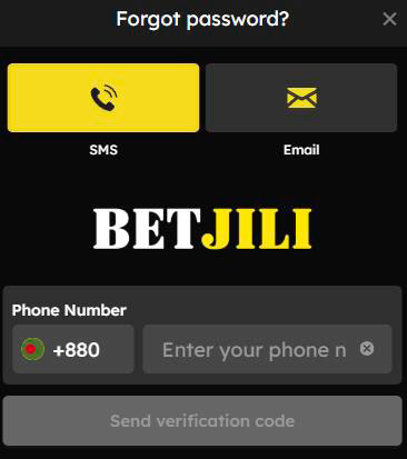 reset password betjili